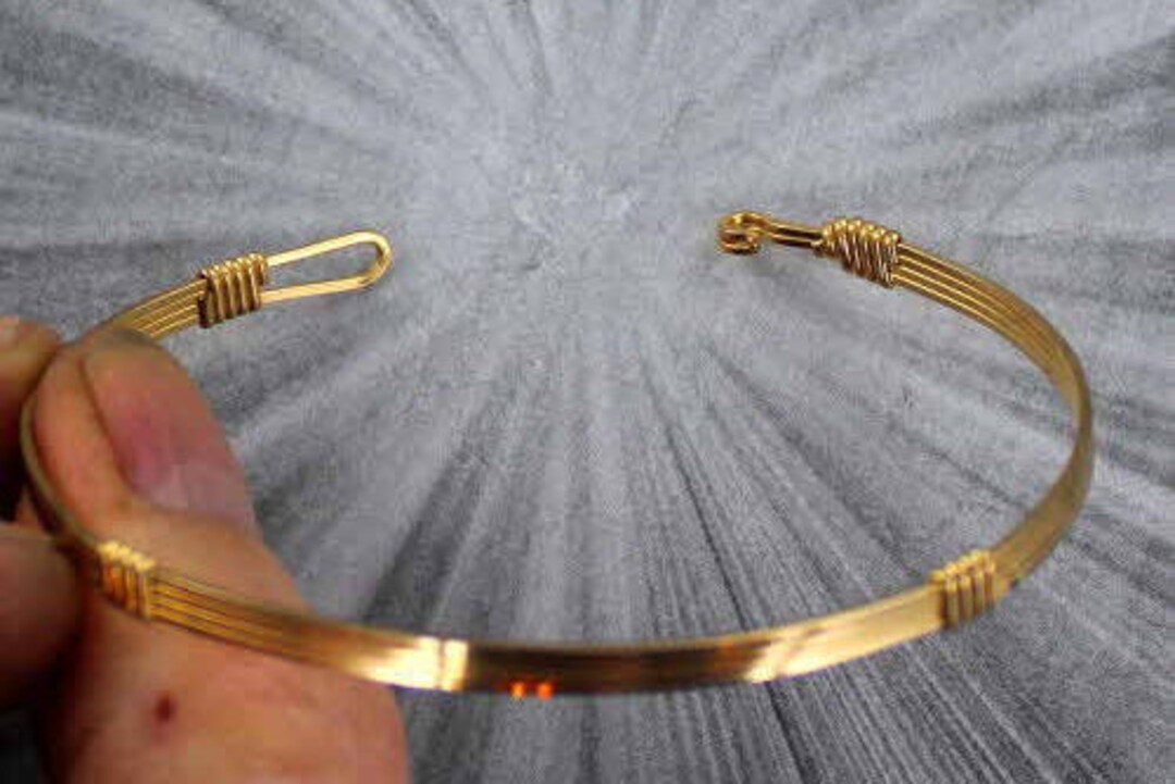 14kt Rolled Gold Bracelet Made to Order Size 6 to 8 Wire Wrapped Etsy