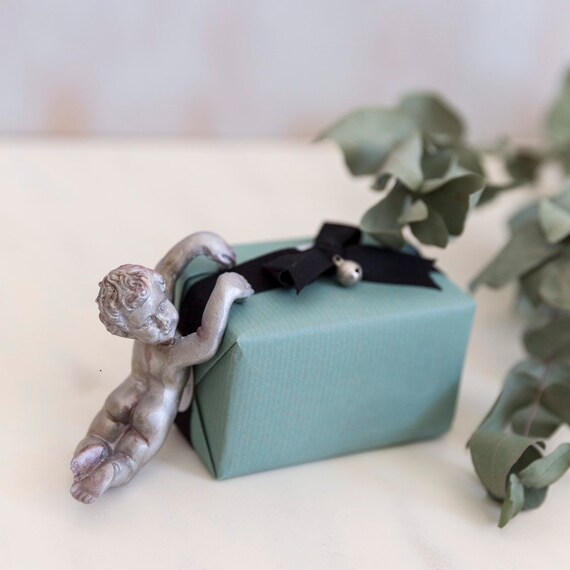 Cherub Decoration Silver Vintage Gift With Style For Original Etsy