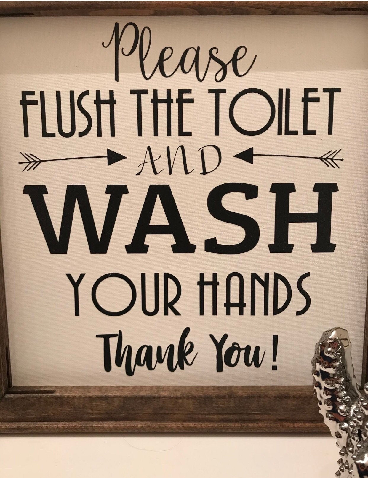 Please Flush the Toilet bathroom Sign Etsy India