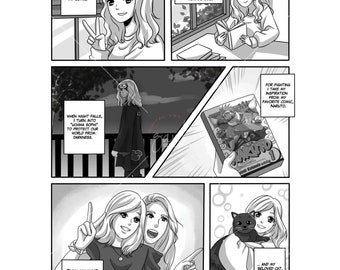 Custom Comic Manga Strip | Personalised Valentine's Present for Love Story Comic | Anniversary Gift | Unique Gift Drawing | Comic Art