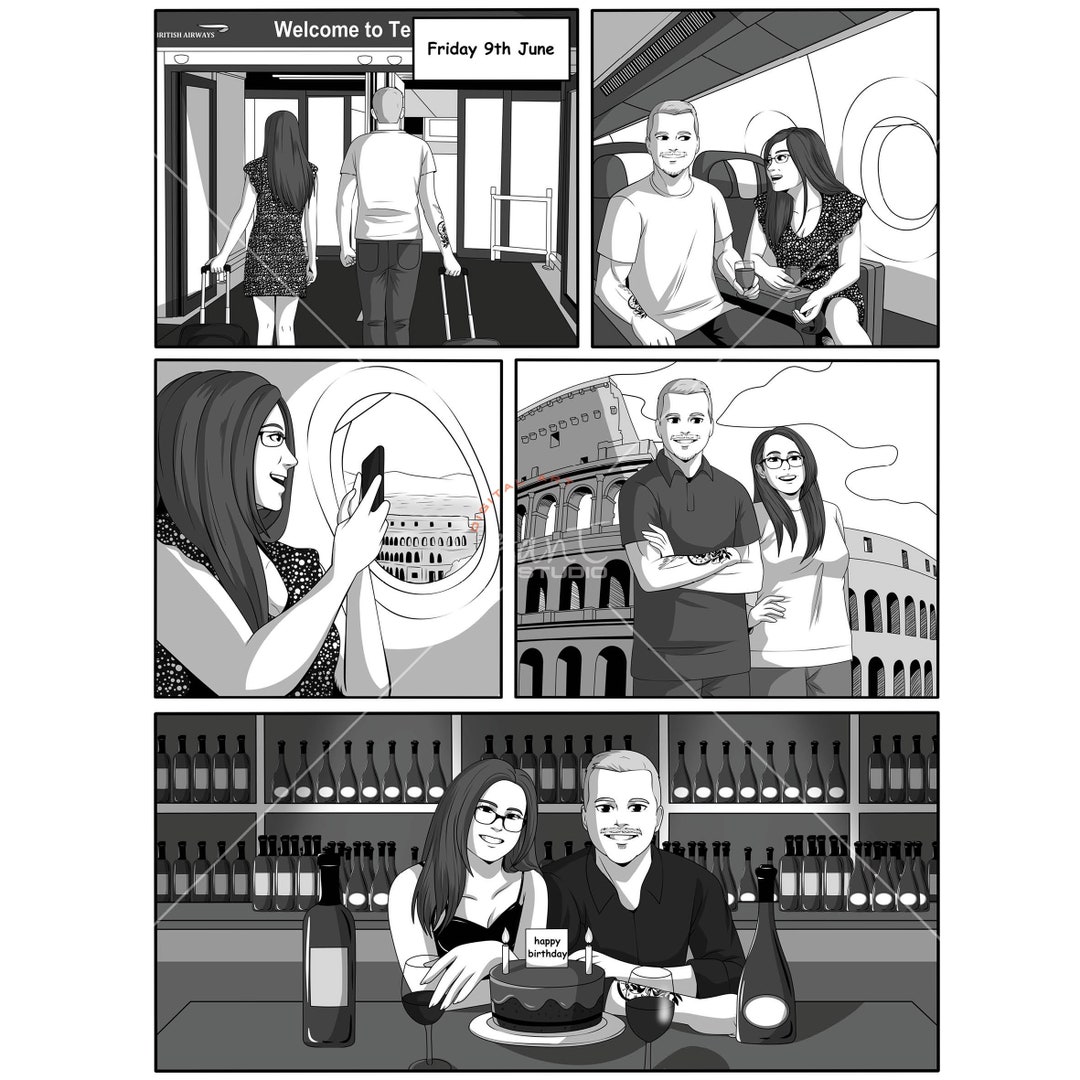 Comic Strip Character Custom Made Poster Personalized - Etsy