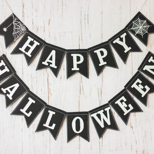 Happy halloween decoration Fall decorations halloween banner Halloween party garland Halloween garland trick or treat Kids halloween bunting