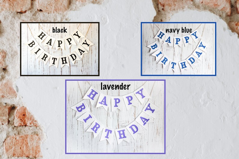Happy Birthday Banner Fabric Baby Name Birthday Banner Etsy