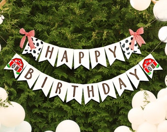 Banner de letras de cadena personalizado con nombre para decoración rústica de cumpleaños