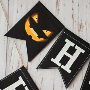 Happy Halloween decoration garland Halloween banner Happy Halloween garland Halloween decoration outdoor Vintage halloween decor image 3