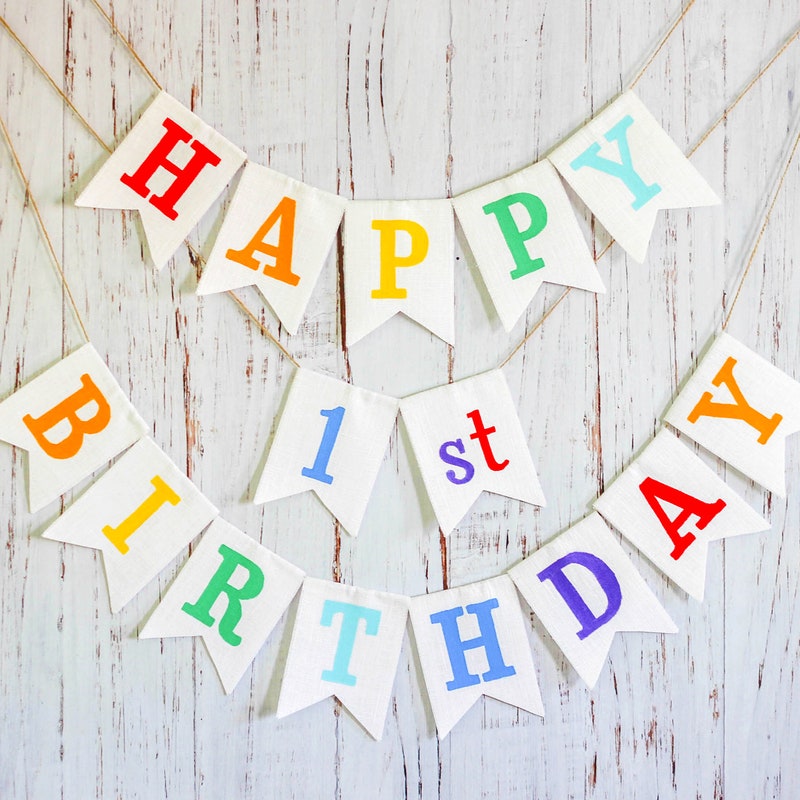 Happy 1st Birthday - Etsy