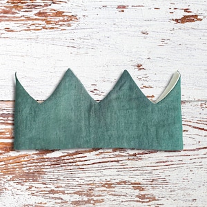 Birthday crown baby – linen baby crown – little girl crown – custom crown with name – fairy crown – baby name sign