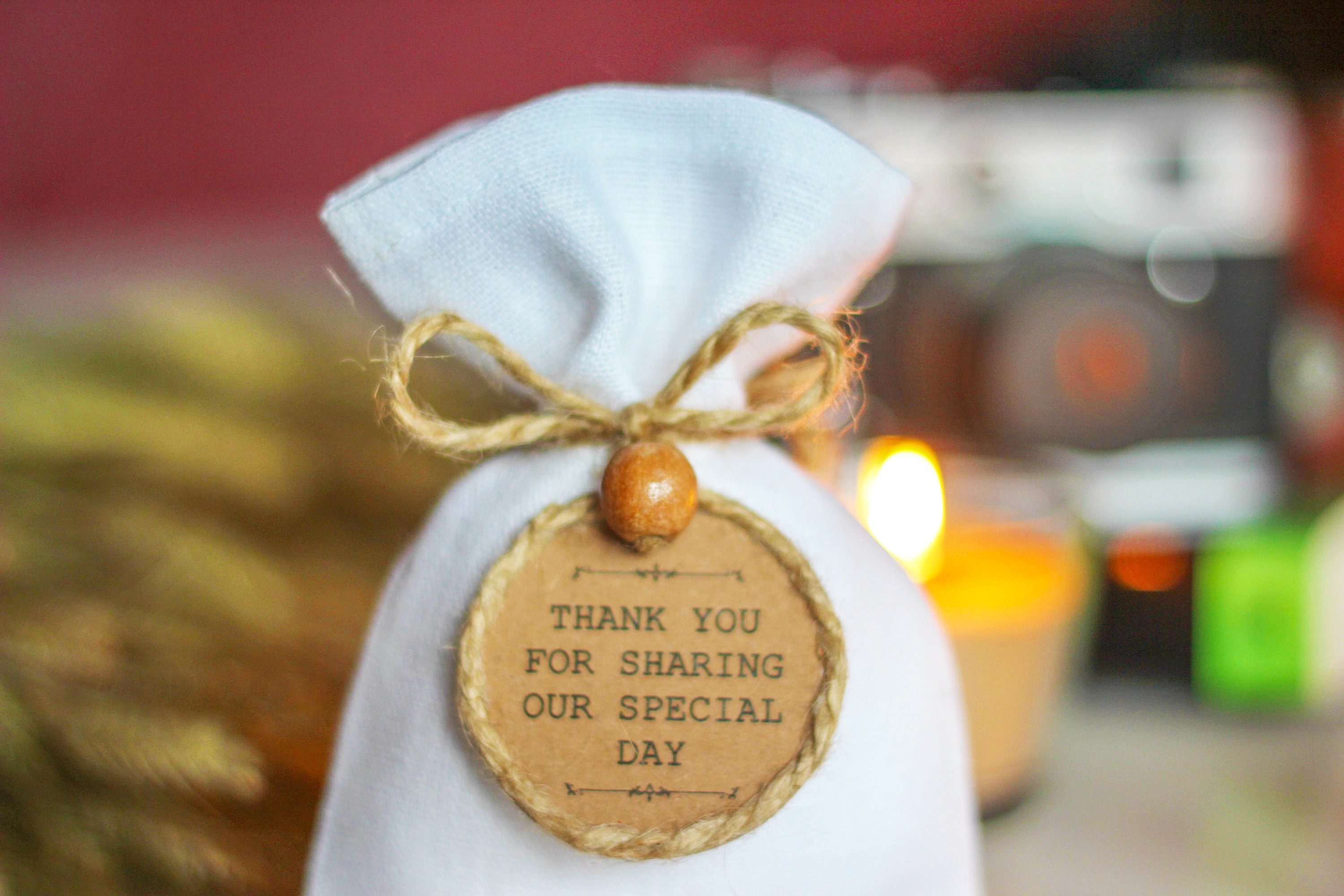 Linen favor bags Burlap wedding favor bag White wedding bags Etsy