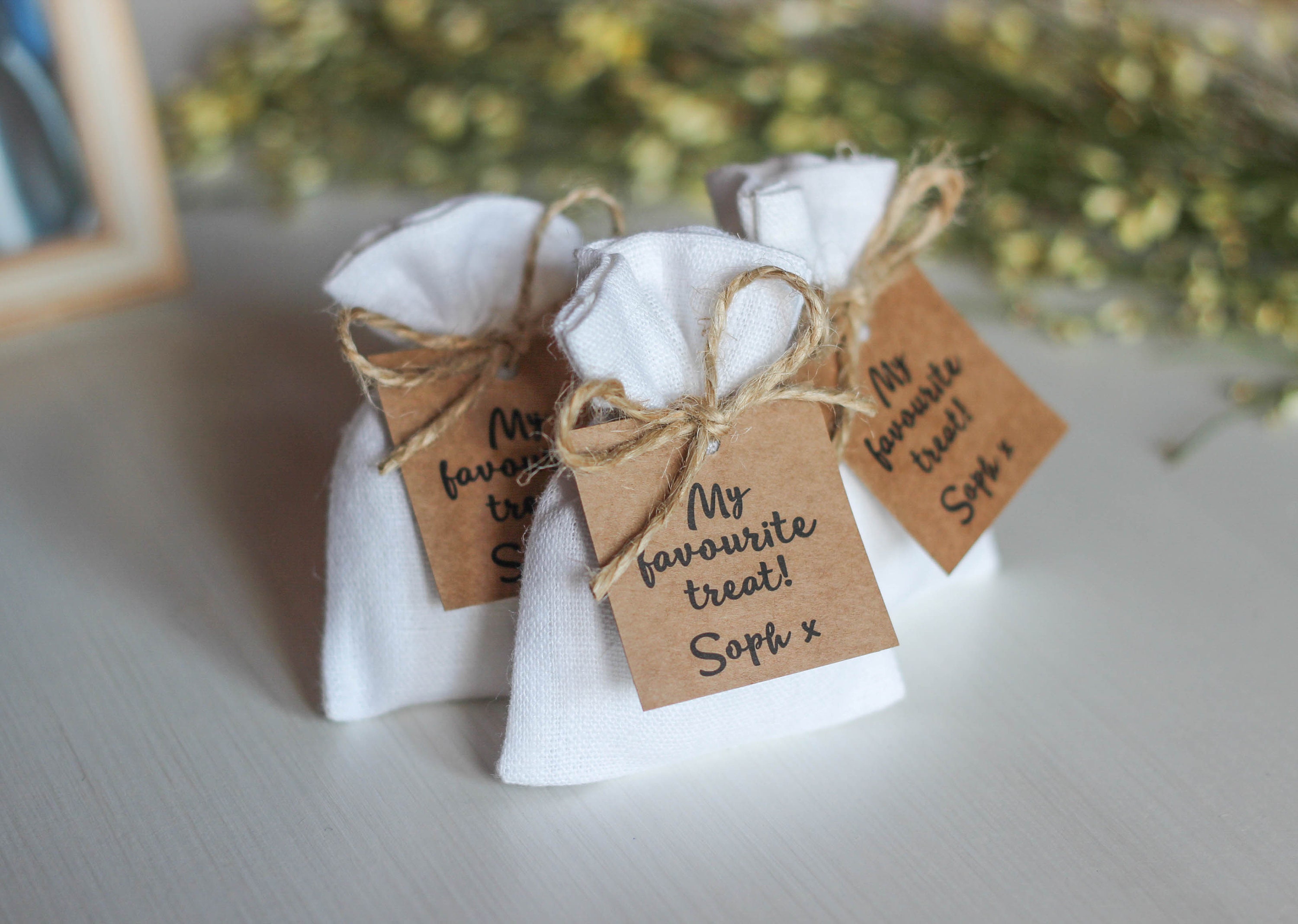 White Linen Bags Small Fabric Bags Burlap Sack Wedding Etsy