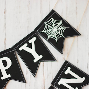 Happy halloween decoration Fall decorations halloween banner Halloween party garland Halloween garland trick or treat Kids halloween bunting image 3