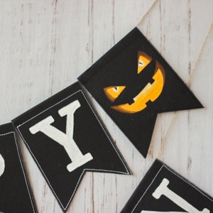 Happy Halloween decoration garland Halloween banner Happy Halloween garland Halloween decoration outdoor Vintage halloween decor image 4