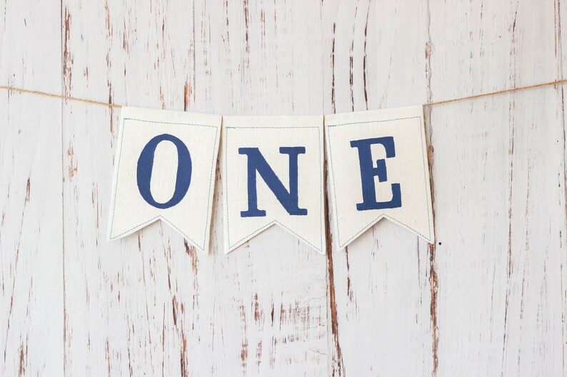 Happy Birthday Banner One One Banner First Birthday Decoration - Etsy