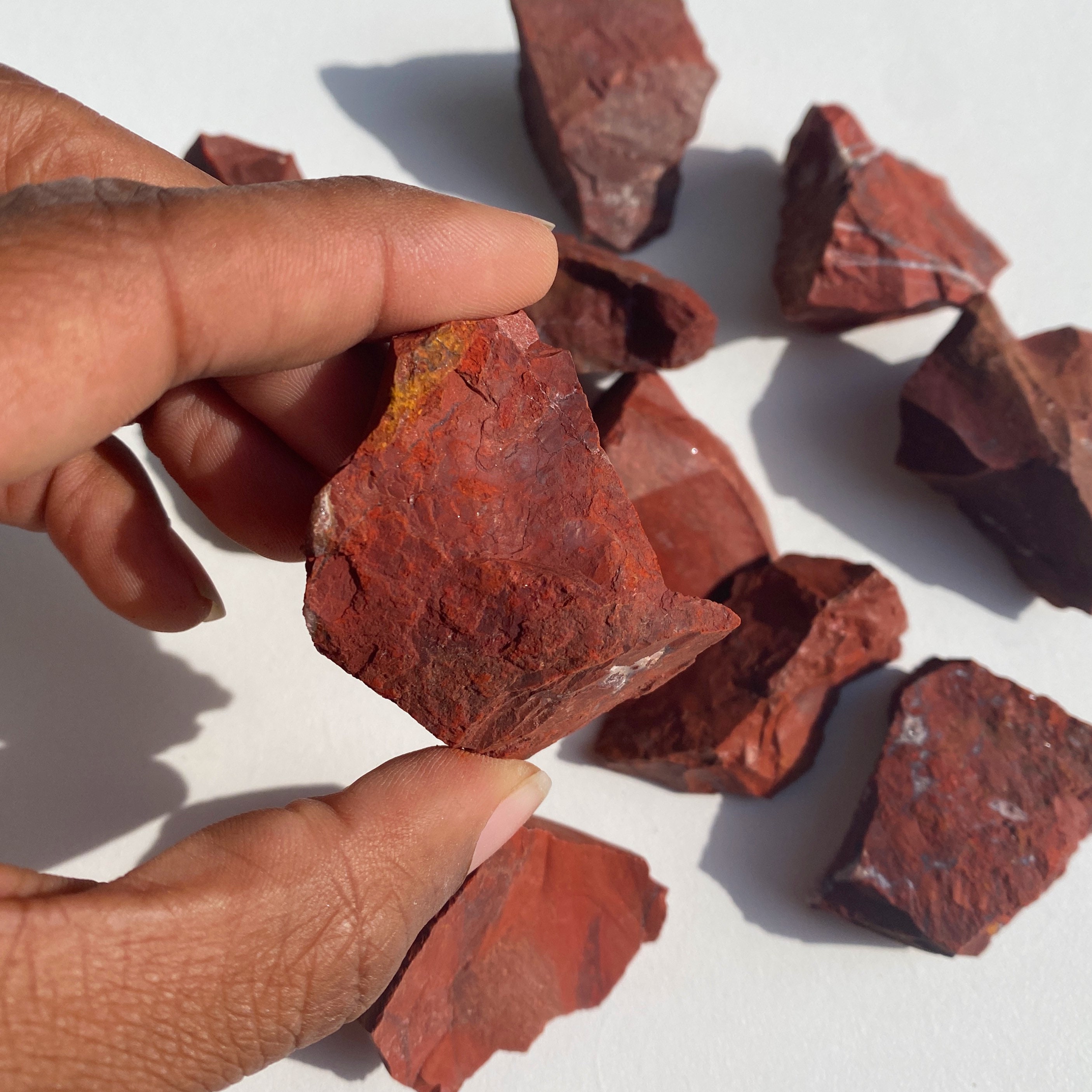 raw red jasper