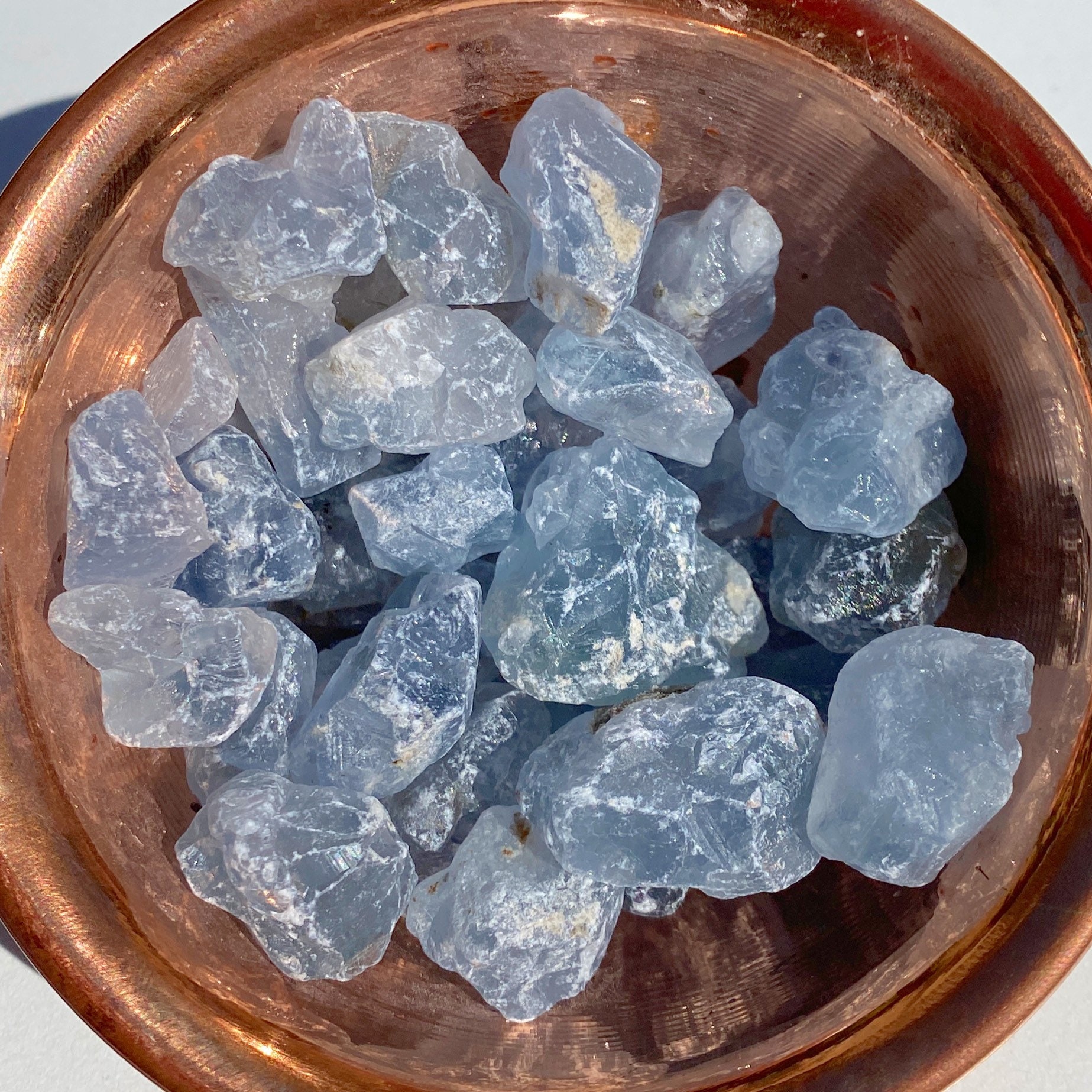 Natural Celestite Crystal, Celestite Cluster, Rough Blue Celestite, R…