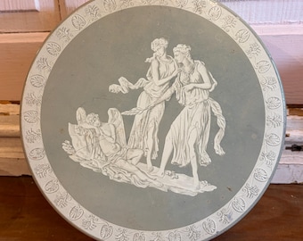 Vintage Grecian Design Metal Tin | Stacking Tin | Rustic Decor