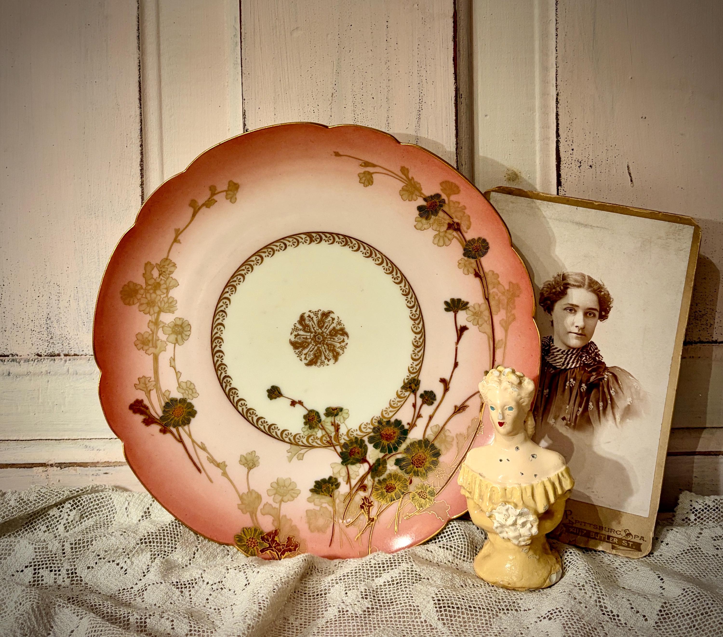 Limoges Plates Hand Painted With Gold Trim - Etsy