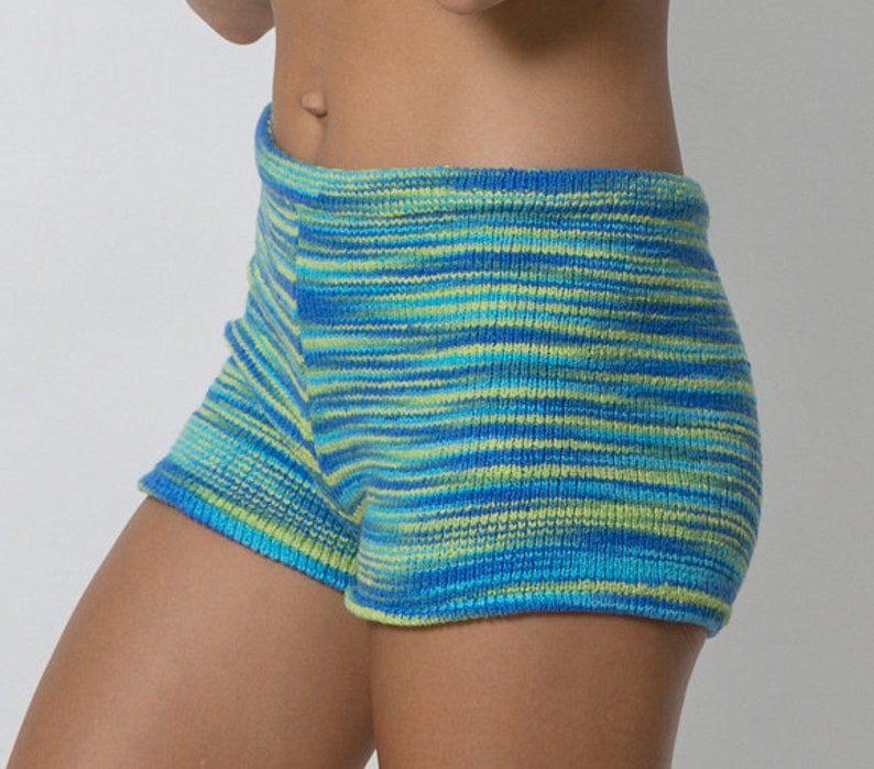 Women's Boy Short Knitting Pattern PDF Pattern Sizes XS to XL Loungewear Lounge Shorts How to Knit Shorts Crochet Shorts image 1