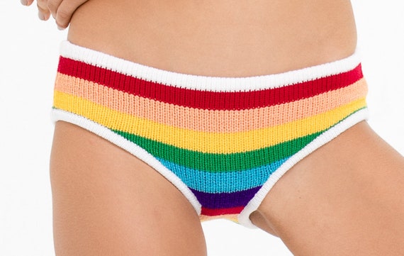 Rainbow Panty breipatroon Dames gebreid PDF patroon Gebreide
