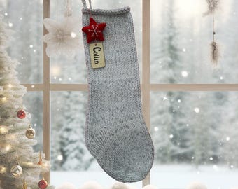 Weihnachtsstrumpf-Strickmuster für Anfänger: Easy Knit Project (PDF-Muster)
