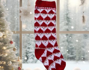 Fair Isle Weihnachtsstrumpf Strickmuster (PDF-Muster)