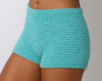 Women&#39;s Boy Short Crochet Pattern -PDF Pattern Sizes XS to XL - Loungewear - Lounge Shorts - How to Crochet Shorts - Crochet Shorts