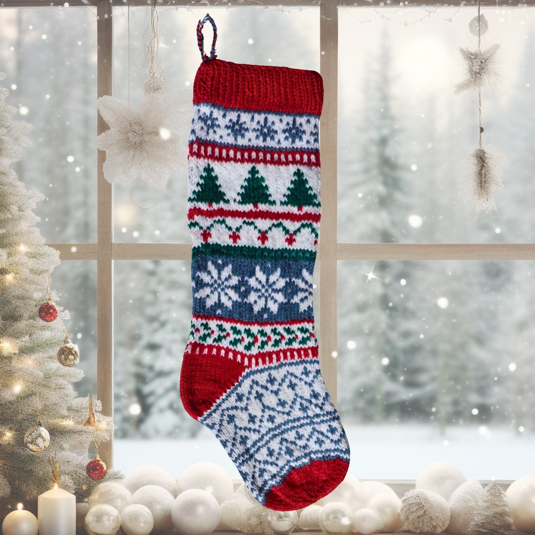 ニットのクリスマスストッキング - Etsy 日本