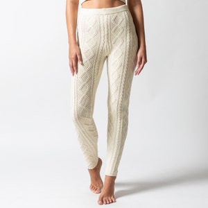 Cable Knit High Waist Leggings