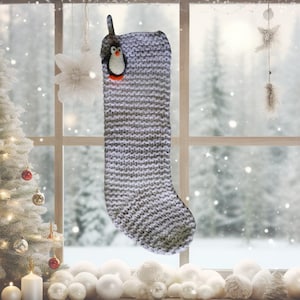 Beginner Knit Christmas Stocking Pattern: Easy Holiday Project (PDF Pattern)