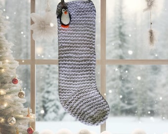 Strickmuster für Weihnachtsstrumpf für Anfänger: Easy Holiday Project (PDF-Muster)