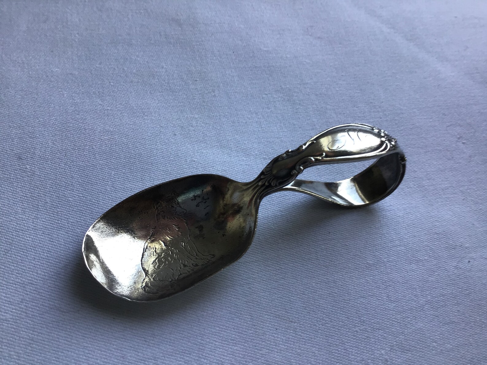 Vintage sterling silver baby spoon M by Reed & Barton Etsy