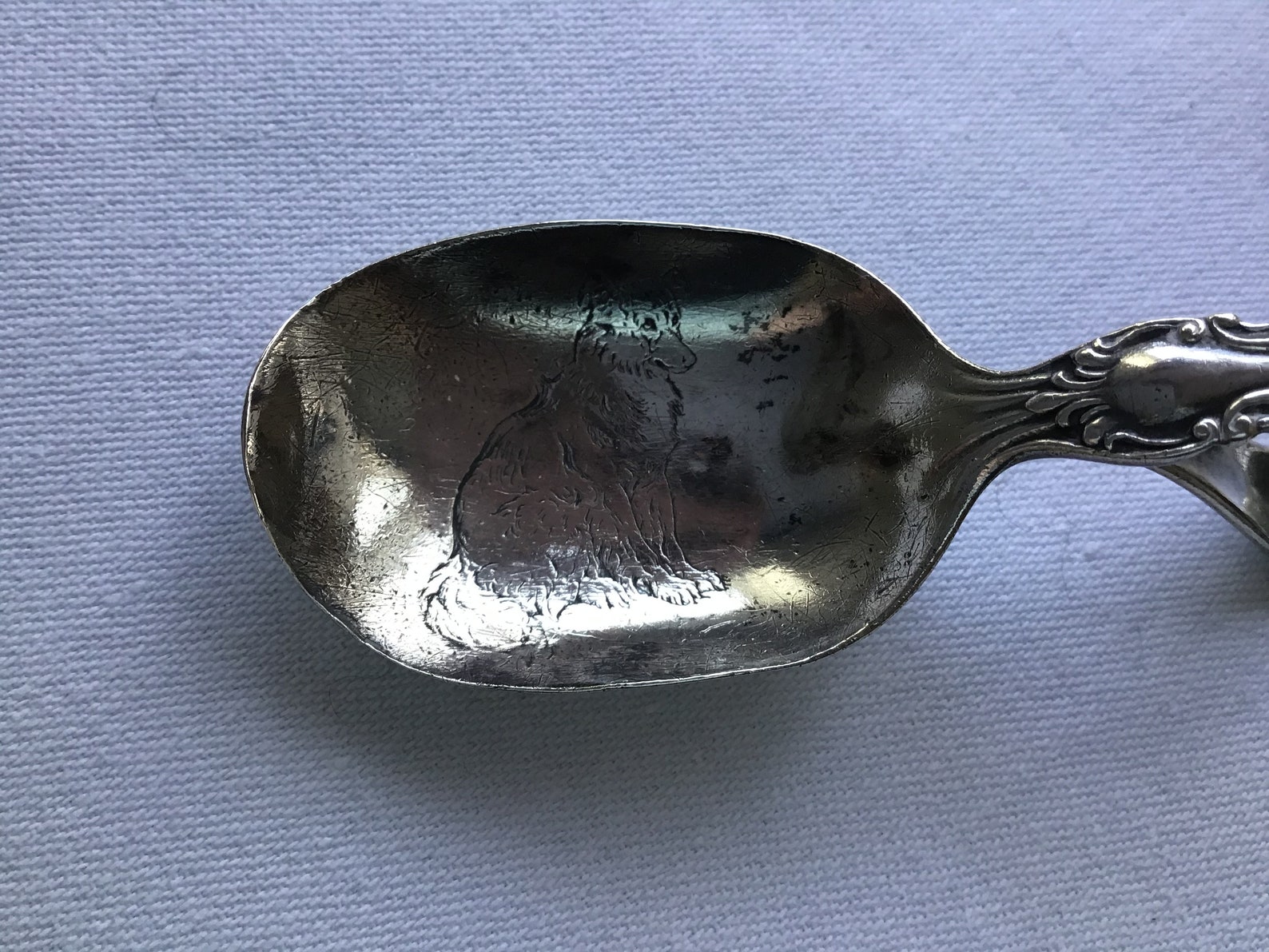 Vintage sterling silver baby spoon M by Reed & Barton Etsy