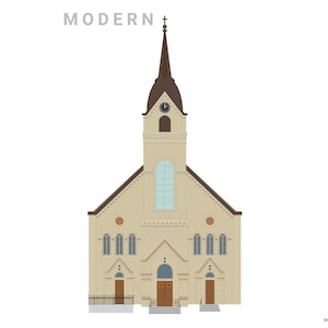 St. Hedwig Kirche | Milwaukee | Katholische Hochzeit | Aquarell Druck | Kundenspezifisches Geschenk, Kirche Illustration, Hochzeits-Andenken