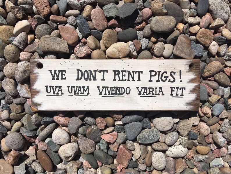 18 Lonesome Dove Sign We Don't Rent Pigs Etsy