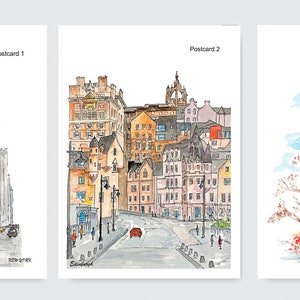 Postcard Pack-Choose Your Own Set-New York postcard, Paris postcard, London postcard, Edinburgh postcard,New York, Paris, London travel gift
