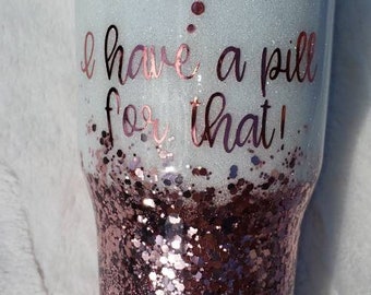 Pharmacy Glitter Tumbler