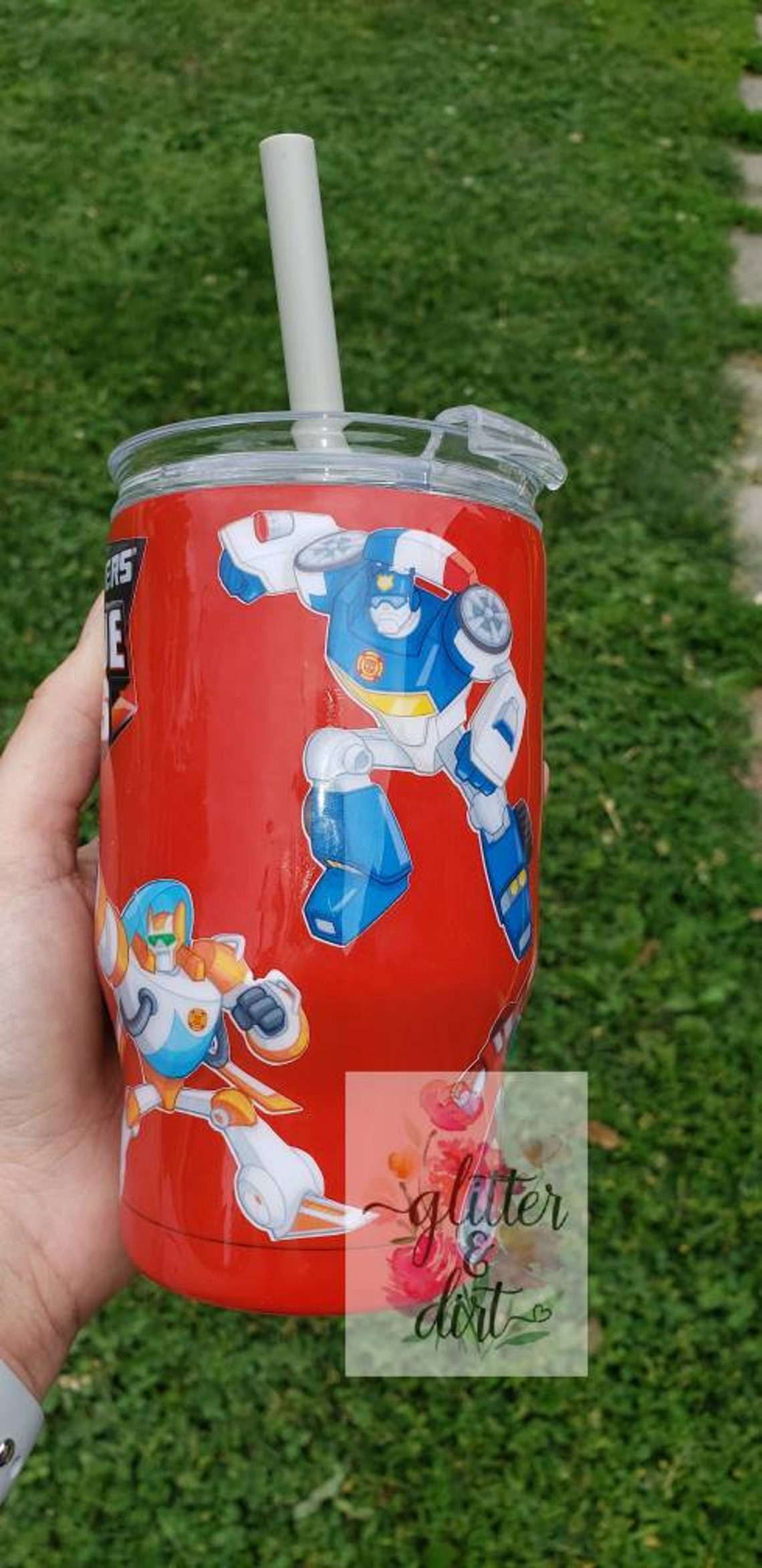 Rescue Bots Tumbler Roll to the Rescue Cup Transformers - Etsy