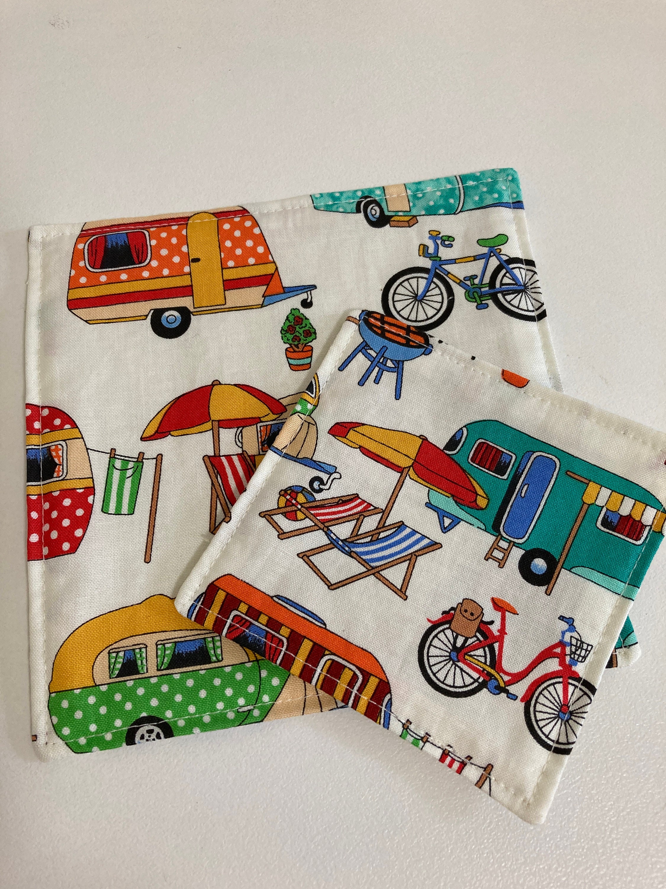Caravan Coasters/jar & Bottle Grippers - Etsy Australia