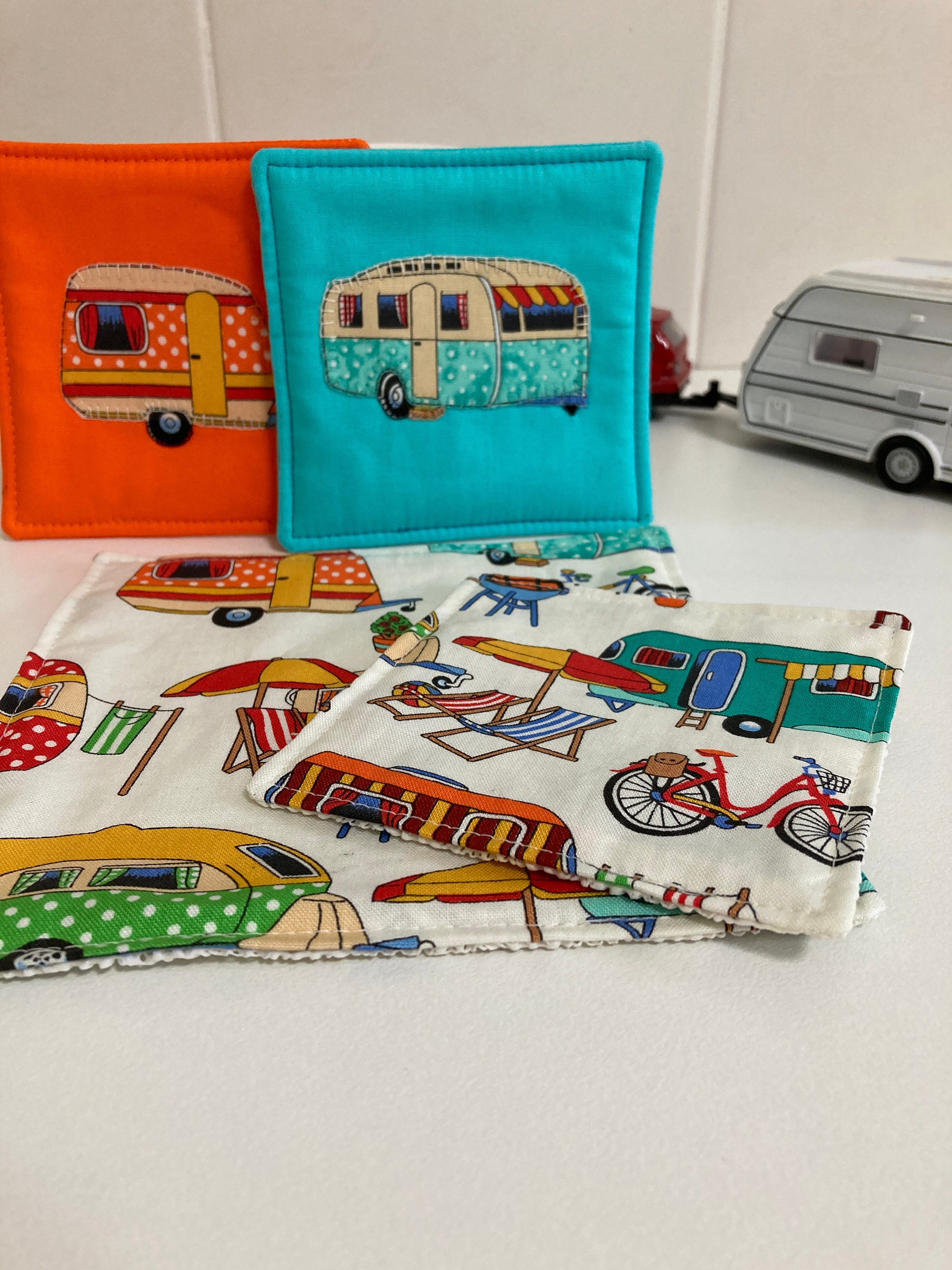 Caravan Coasters/jar & Bottle Grippers - Etsy Australia