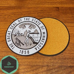 Minnesota State Seal Coaster Set