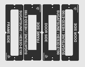 Sugatsune HES3D-E190 Invisible / Hidden Hinge Router Template Kit