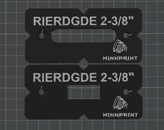 RIERDGE 2-3/8th Inch Invisible / Hidden Hinge Router Template Kit