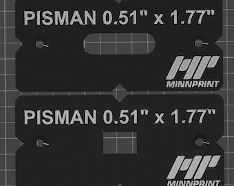 Pisman 0.51 x 1.77 Inch Invisible / Hidden Hinge Router Template Kit