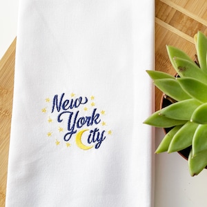 NYC 100% Cotton Embroidered kitchen towel