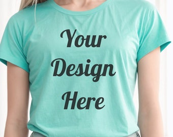 Simple Tee Mockup - Bella Canvas Women's T-Shirt