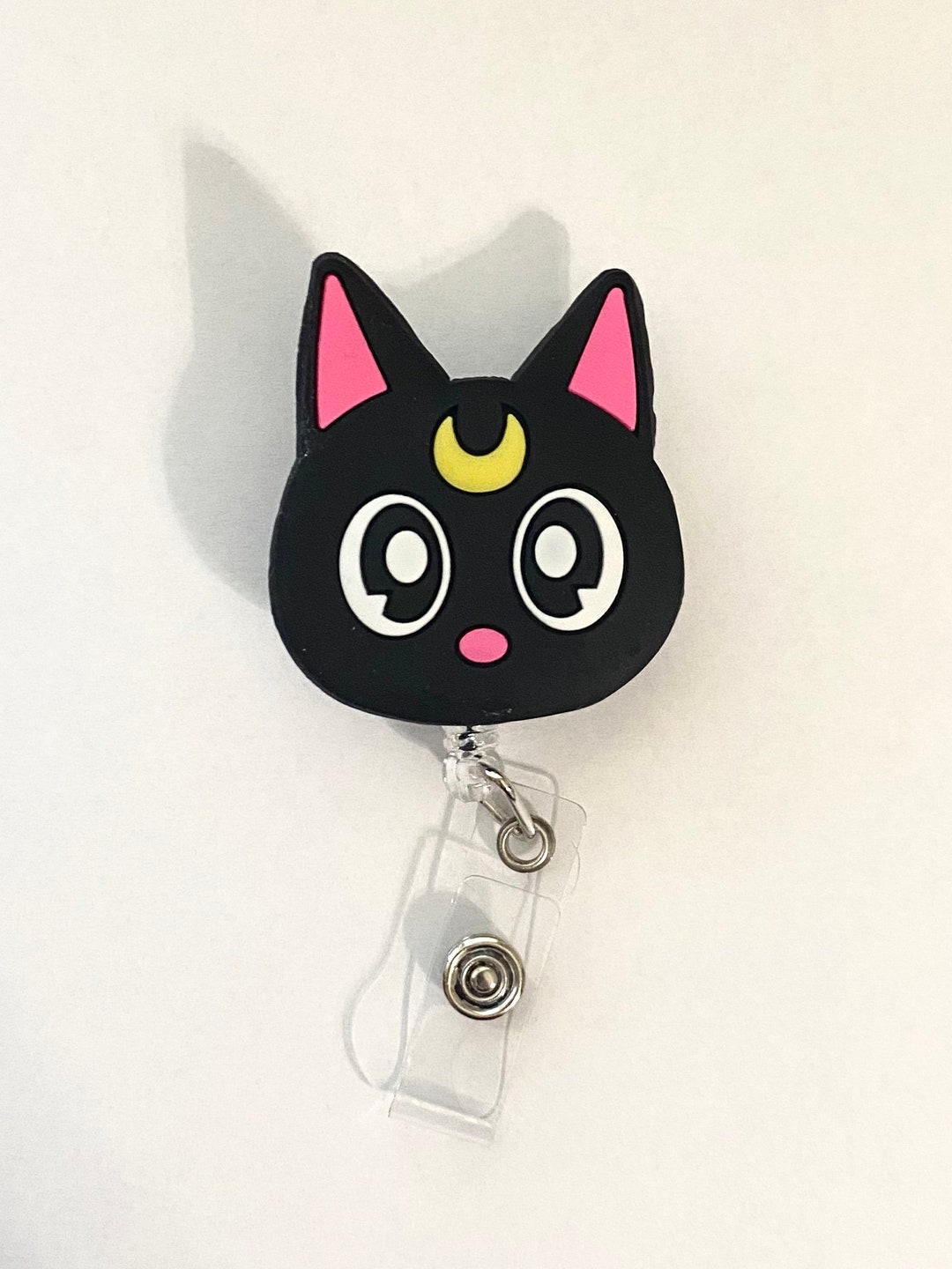Sailor Moon Badge Reelluna Cat Badge Holderretractable ID Badge Holder -  Etsy