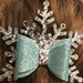 Digital SVG, DXF, PDF Winter Queen Hair Bow Template, snowflake bow, winter bow, frozen svg, frozen bow, christmas svg, christmas bow, snow