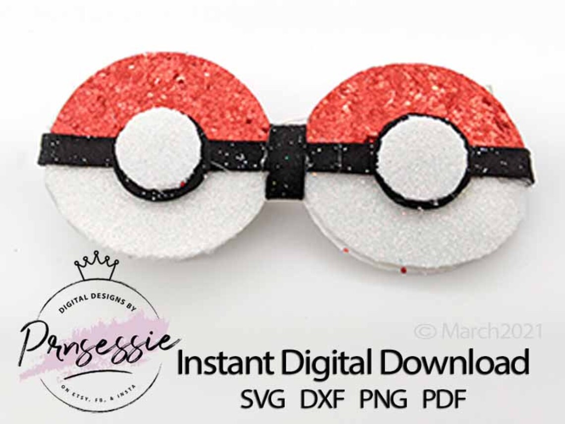 Download Digital SVG DXF pdf BUNDLE Anime Hair Bow Template anime ...
