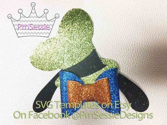Download Free Digital Svg Dxf Pdf Goofy Inspired Hair Bow Template Etsy SVG Cut Files