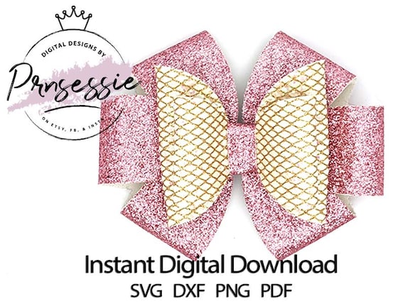 Download Digital Svg Pdf Dxf Sweet Tart Hair Bow Template Bow Etsy