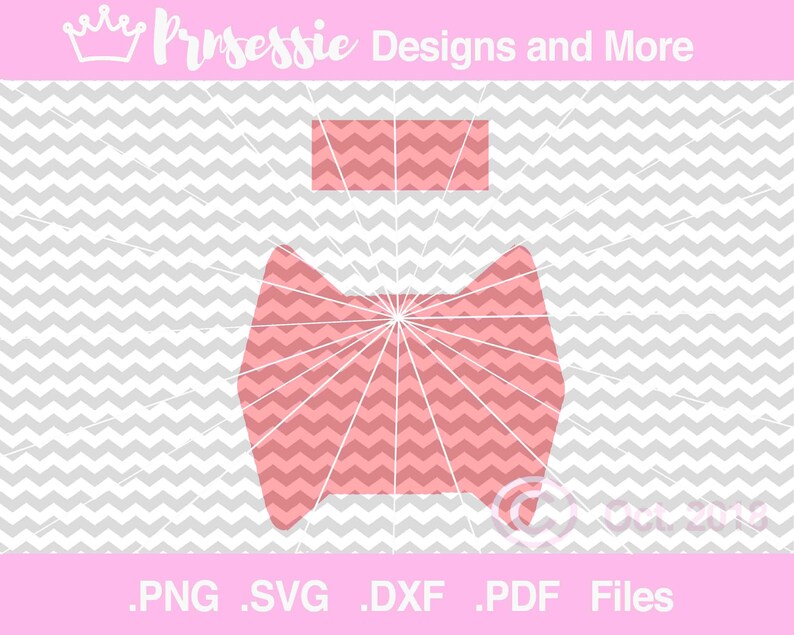 Digital SVG, DXF, PDF Bow Tie Bow Template, pinched bow template, digital bow template, cricut bow, faux leather bow, bow svg, hair bow svg image 6